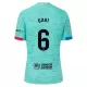 Günstige FC Barcelona Gavi 6 Kindertrikot Ausweich 2023/24 Kurzarm