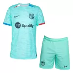 Günstige FC Barcelona Kindertrikot Ausweich 2023/24 Kurzarm