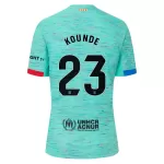 Günstige FC Barcelona Kounde 23 Herrentrikot Ausweich 2023/24 Kurzarm