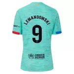 Günstige FC Barcelona Lewandowski 9 Herrentrikot Ausweich 2023/24 Kurzarm