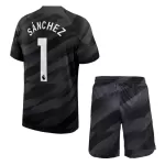 Günstige Chelsea Sanchez 1 Torwart Kindertrikot Heim 2023/24 Kurzarm