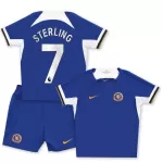 Günstige Chelsea Sterling 7 Kindertrikot Heim 2023/24 Kurzarm
