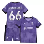Günstige Liverpool Alexander-Arnold 66 Kindertrikot Ausweich 2023/24 Kurzarm