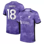 Günstige Liverpool Gakpo 18 Herrentrikot Ausweich 2023/24 Kurzarm