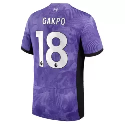 Günstige Liverpool Gakpo 18 Herrentrikot Ausweich 2023/24 Kurzarm