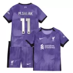 Günstige Liverpool M.Salah 11 Kindertrikot Ausweich 2023/24 Kurzarm