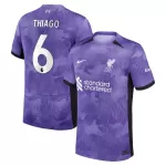 Günstige Liverpool Thiago 6 Herrentrikot Ausweich 2023/24 Kurzarm