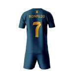Günstige AL NASSR Ronaldo 7 Kindertrikot Auswärts 2023/24 Kurzarm