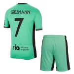 Günstige Atlético Madrid Griezmann 7 Kindertrikot Ausweich 2023/24 Kurzarm