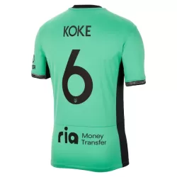 Günstige Atlético Madrid Koke 6 Herrentrikot Ausweich 2023/24 Kurzarm