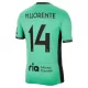 Günstige Atlético Madrid M. Llorente 14 Herrentrikot Ausweich 2023/24 Kurzarm