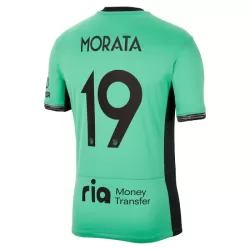 Günstige Atlético Madrid Morata 19 Herrentrikot Ausweich 2023/24 Kurzarm