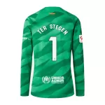 Günstige FC Barcelona Ter Stegen 1 Torwart Herrentrikot Heim 2023/24 Langarm