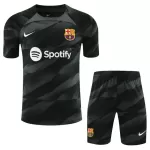Günstige FC Barcelona Torwart Kindertrikot Auswärts 2023/24 Kurzarm