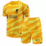 Günstige Liverpool Torwart Kindertrikot Ausweich 2023/24 Kurzarm