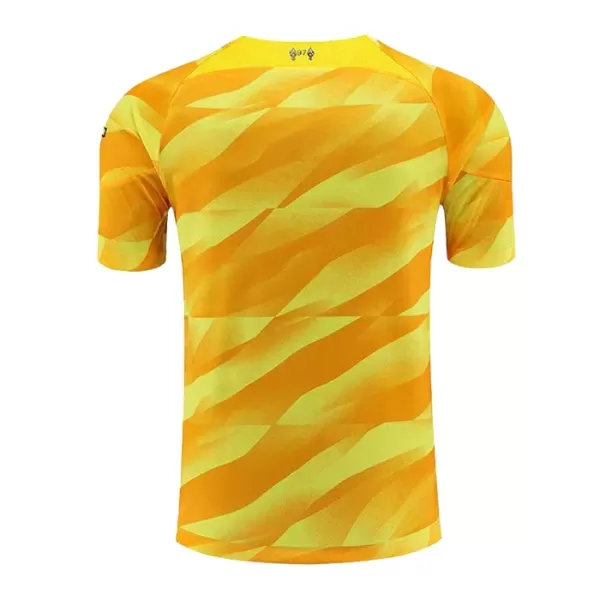 Günstige Liverpool Torwart Kindertrikot Ausweich 2023/24 Kurzarm