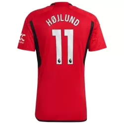 Günstige Manchester United Højlund 11 Herrentrikot Heim 2023/24 Kurzarm