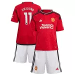 Günstige Manchester United Højlund 11 Kindertrikot Heim 2023/24 Kurzarm