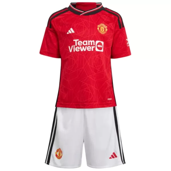 Günstige Manchester United Højlund 11 Kindertrikot Heim 2023/24 Kurzarm