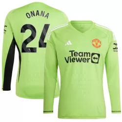 Günstige Manchester United Onana 24 Torwart Herrentrikot Heim 2023/24 Langarm