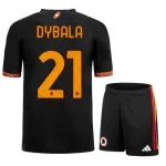 Günstige AS Rom Dybala 21 Kindertrikot Ausweich 2023/24 Kurzarm