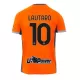 Günstige Inter Mailand Lautaro 10 Kindertrikot Ausweich 2023/24 Kurzarm