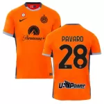 Günstige Inter Mailand Pavard 28 Herrentrikot Ausweich 2023/24 Kurzarm