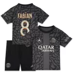 Günstige Paris Saint-Germain Fabian 8 Kindertrikot Ausweich 2023/24 Kurzarm