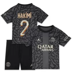 Günstige Paris Saint-Germain Hakimi 2 Kindertrikot Ausweich 2023/24 Kurzarm Günstige Paris Saint-Germain Hakimi 2 Kindertrikot Ausweich 2023/24 Kurzarm
