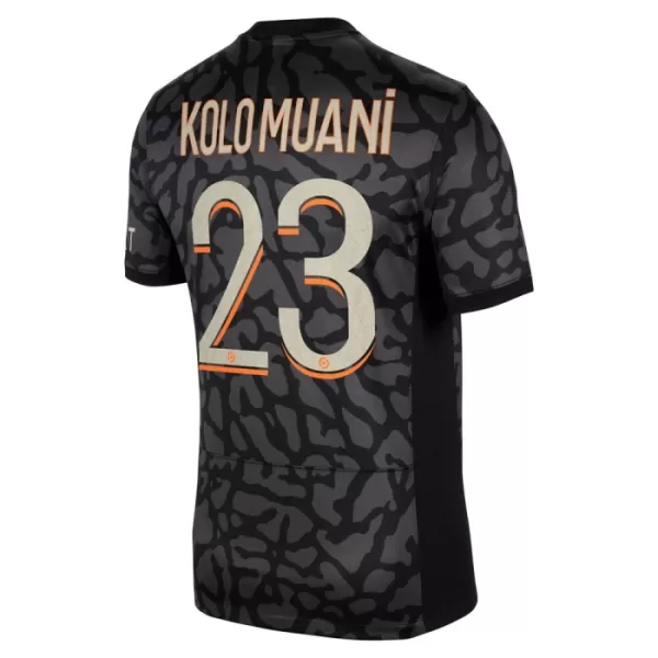 Günstige Paris Saint-Germain Kolo Muani 23 Herrentrikot Ausweich 2023/24 Kurzarm