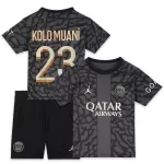 Günstige Paris Saint-Germain Kolo Muani 23 Kindertrikot Ausweich 2023/24 Kurzarm