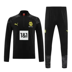 Borussia Dortmund Kit Trainingspullover 2023/24 Viertelreißverschluss Schwarze Borussia Dortmund Kit Trainingspullover 2023/24 Viertelreißverschluss Schwarze