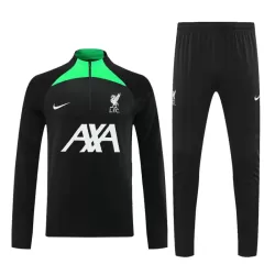 Liverpool Kit Trainingspullover 2023/24 Viertelreißverschluss Schwarze Liverpool Kit Trainingspullover 2023/24 Viertelreißverschluss Schwarze