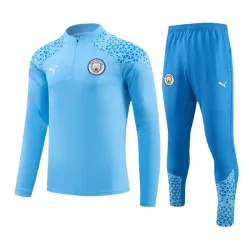 Manchester City Kit Trainingspullover 2023/24 Viertelreißverschluss Blaue Manchester City Kit Trainingspullover 2023/24 Viertelreißverschluss Blaue