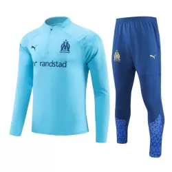 Olympique Marseille Kit Trainingspullover 2023/24 Viertelreißverschluss Blaue Olympique Marseille Kit Trainingspullover 2023/24 Viertelreißverschluss Blaue