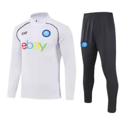 SSC Neapel Kit Trainingspullover 2023/24 Viertelreißverschluss Weiße SSC Neapel Kit Trainingspullover 2023/24 Viertelreißverschluss Weiße