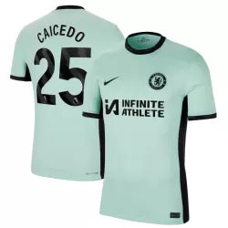 Günstige Chelsea Caicedo 25 Herrentrikot Ausweich 2023/24 Kurzarm Günstige Chelsea Caicedo 25 Herrentrikot Ausweich 2023/24 Kurzarm