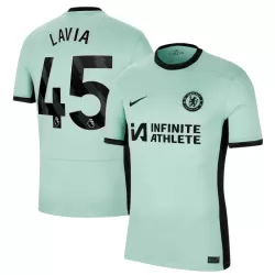 Günstige Chelsea Lavia 45 Herrentrikot Ausweich 2023/24 Kurzarm Günstige Chelsea Lavia 45 Herrentrikot Ausweich 2023/24 Kurzarm