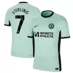 Günstige Chelsea Sterling 7 Herrentrikot Ausweich 2023/24 Kurzarm