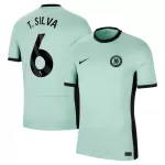 Günstige Chelsea T. Silva 6 Herrentrikot Ausweich 2023/24 Kurzarm
