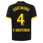 Günstige Borussia Dortmund N. Schlotterbeck 4 Herrentrikot Auswärts 2023/24 Kurzarm