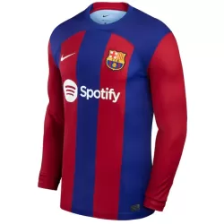 Günstige FC Barcelona Gavi 6 Herrentrikot Heim 2023/24 Langarm