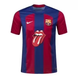 Günstige FC Barcelona x Rolling Stones Herrentrikot Heim 2023/24 Kurzarm - Speziell