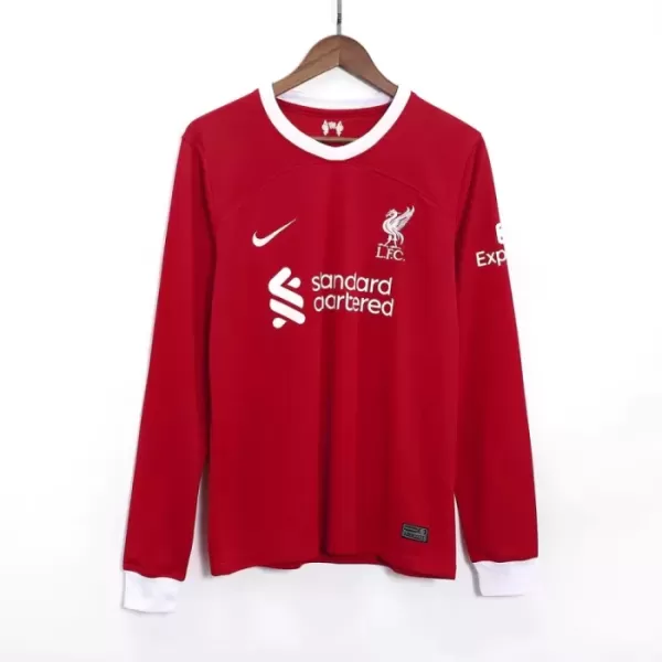 Günstige Liverpool Herrentrikot Heim 2023/24 Langarm
