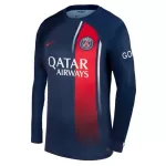 Günstige Paris Saint-Germain Herrentrikot Heim 2023/24 Langarm