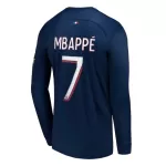 Günstige Paris Saint-Germain Mbappé 7 Herrentrikot Heim 2023/24 Langarm