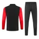 AS Rom Kit Trainingspullover Kinder 2023/24 Viertelreißverschluss Schwarze