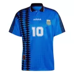Günstige Argentinien 10 Herrentrikot Auswärts Retro 1994 Kurzarm