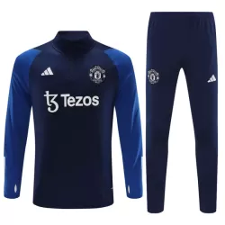 Manchester United Kit Trainingspullover 2023/24 Viertelreißverschluss Navy