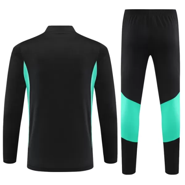 Manchester United Kit Trainingspullover 2023/24 Viertelreißverschluss Schwarze